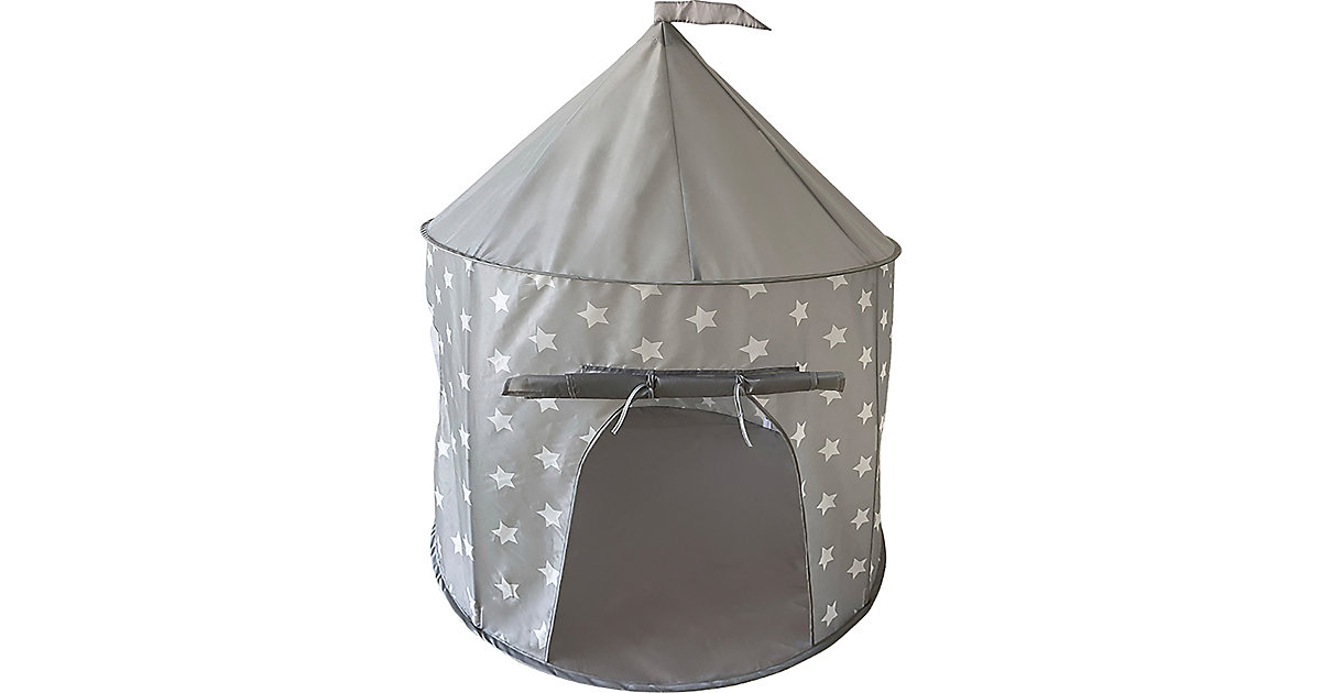 Spielzelt - Grey white stars grau/weiß von KNORRTOYS.COM