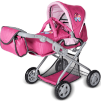 KNORRTOYS 61888 Puppenwagen Kyra - pink with butterfly KNORRTOYS 61888 Puppenwagen Kyra - pink with butterfly von KNORRTOYS