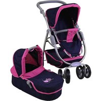KNORRTOYS 90733 Puppenwagen Coco - flying hearts blue pink KNORRTOYS 90733 Puppenwagen Coco - flying hearts blue pink von KNORRTOYS