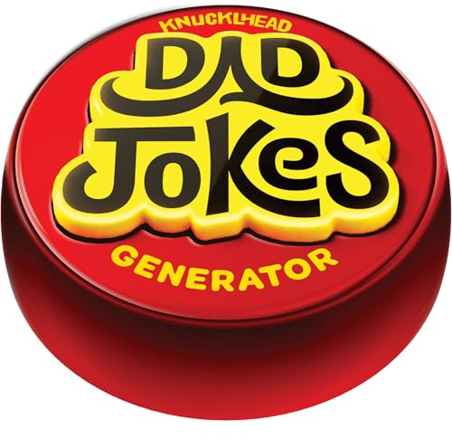 Dad Jokes Button - Vatergeschenk - Features 50+ Funny Vads Joke - Geschenk für Väter - Geburtstagsgeschenk von Frau, Sohn, Tochter, Kinder - Lustiges albernes Gag Spielzeug für Männer - Lustige Dad Jokes Button - Vatergeschenk - Features 50+ Funny Vads Joke - Geschenk für Väter - Geburtstagsgeschenk von Frau, Sohn, Tochter, Kinder - Lustiges albernes Gag Spielzeug für Männer - Lustige von KNUCKLHEAD