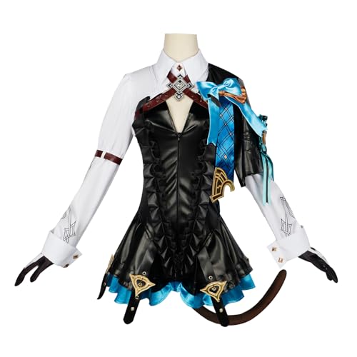 KNUSO Genshin Impact Lynette Anime-Cosplay-Kostüm für Halloween-Party, Uniform, Größe S KNUSO Genshin Impact Lynette Anime-Cosplay-Kostüm für Halloween-Party, Uniform, Größe S von KNUSO