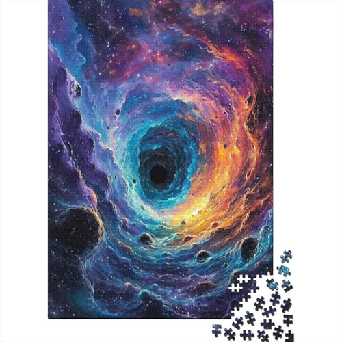 Schwarzes Loch Puzzle 1000 Teile,Puzzle Für Erwachsene, Impossible Puzzle,Puzzle 1000 Puzzle Home DekoRatteion Puzzle,Erwachsenenpuzzle Puzzel 1000pcs (75x50cm) von KOABERUVN