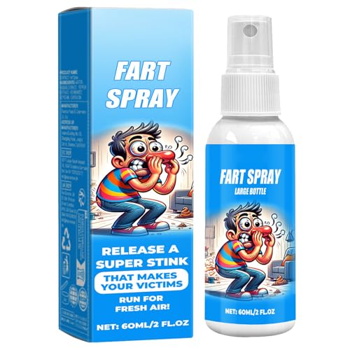 KOAHDE Halloween Party Prank Furzspray,Arsch Furz Spray,Furz Stinky Spray,Schrecklicher Geruch Spray Langanhaltender Geruch,Flüssiger Furz,Extrastarkes Furzspray,Furz Flüssig,60ML von KOAHDE