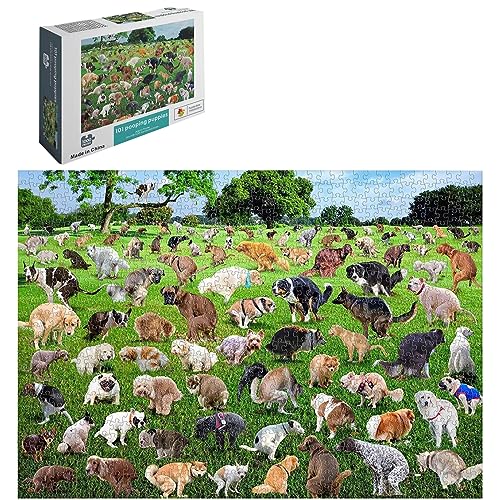 101 Hundekot Puzzle, 1000-teilige Welpen Park Jigsaw,Hunde Welt Jigsaw Puzzles für Erwachsene, Kätzchen Poop Welpe Poopp Puzzle Geschenke, Interessante Jigsaw Puzzles für Kinder Erwachsene von KOAVAE
