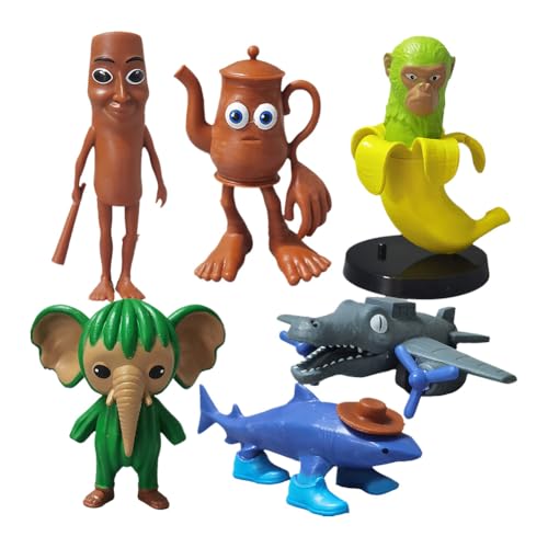 KOBONA Dlishka Italienische Brane -Figur, Tramalero -Figur Set, Tung Shor Brainrot, Italien Branol -Fans, gesammelte Puppengeschenke for Fans von KOBONA