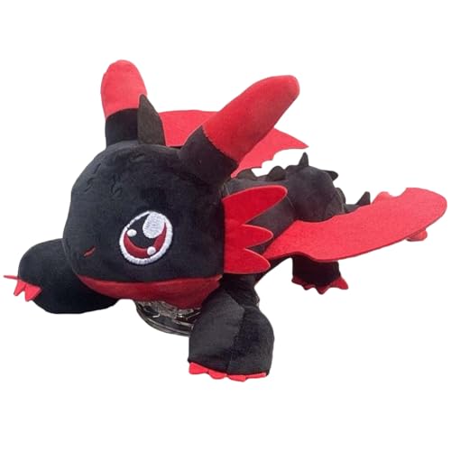 KOBONA Fliegender Drache Plüschtier mit Beweglichen Flügeln Drachenbändiger Meister Ohnezahn Plüschtier Fliegender Drache Autodachspielzeug Puppenornamente von KOBONA