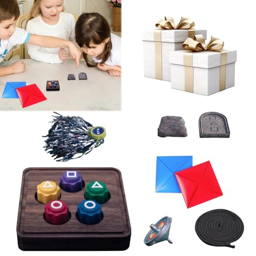 KOBONA Gonggi Korean Traditional Play Game Gonggi Jack Squid Stone Pebbles Set Traditional Play Game Korean Folk Game Sets Family Travel Game Party Games von KOBONA