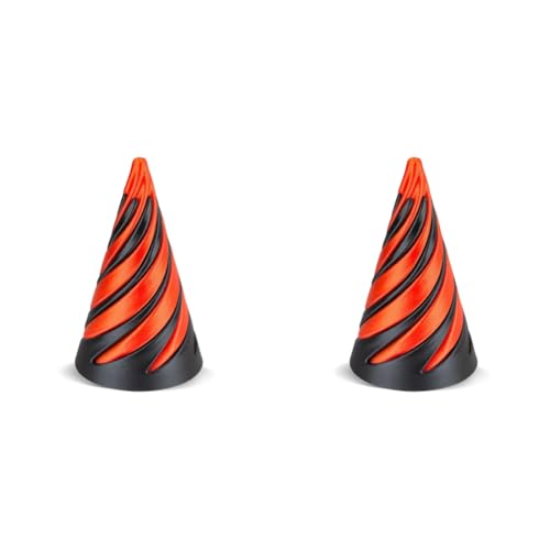 KOBONA Impossible Pyramid Passthrough Sculpture 3D Gedruckt Impossible Cone Pyramid Fidget Spielzeug Spirale Kegel Fidget Spielzeug zur Entlastung von Stress und Angst Schreibtischspielzeug von KOBONA