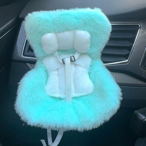 KOBONA Labubu -Autositz for Puppen Kawaii Labubu Puppen -Plüsch -Sofa mit AIR -Vent -Clip und Desktop -Ständer Plüsch Puppen Sitzwagen Inneneinrichtung for Display Labubu Zubehör von KOBONA