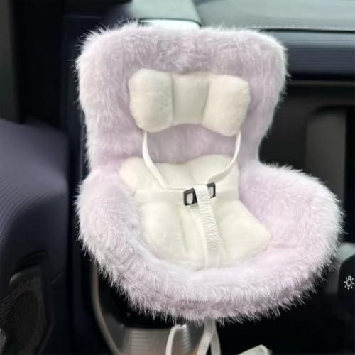 KOBONA Labubu -Autositz for Puppen Kawaii Labubu Puppen -Plüsch -Sofa mit AIR -Vent -Clip und Desktop -Ständer Plüsch Puppen Sitzwagen Inneneinrichtung for Display Labubu Zubehör von KOBONA