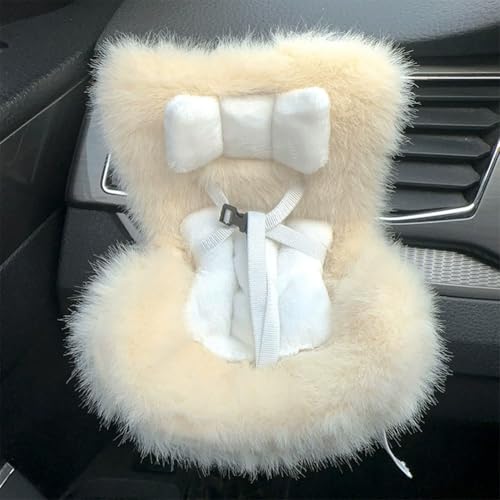 KOBONA Labubu -Autositz for Puppen Kawaii Labubu Puppen -Plüsch -Sofa mit AIR -Vent -Clip und Desktop -Ständer Plüsch Puppen Sitzwagen Inneneinrichtung for Display Labubu Zubehör von KOBONA