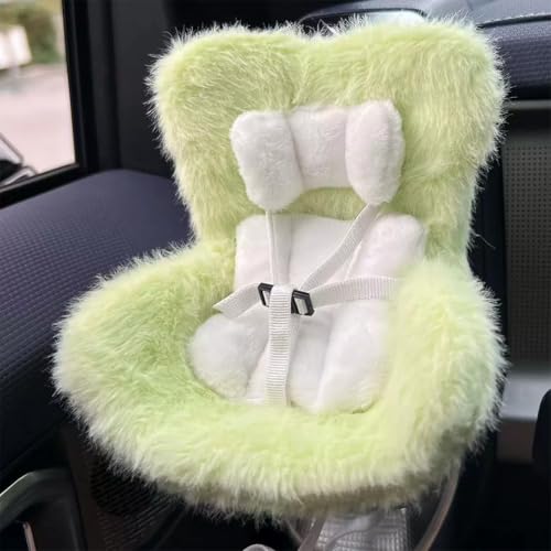KOBONA Labubu -Autositz for Puppen Kawaii Labubu Puppen -Plüsch -Sofa mit AIR -Vent -Clip und Desktop -Ständer Plüsch Puppen Sitzwagen Inneneinrichtung for Display Labubu Zubehör von KOBONA
