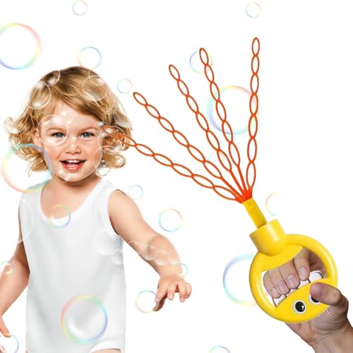 Lächeln Gesicht Seifenblasenstab, 32-Loch Lächeln Gesicht Seifenblasenmacher mit 5 Klauen, 5 Klaue Lächeln Seifenblasenstab, Outdoor Spielzeug for Kinder Seifenblasenmaschine Lächeln Gesicht Seifenblasenstab, 32-Loch Lächeln Gesicht Seifenblasenmacher mit 5 Klauen, 5 Klaue Lächeln Seifenblasenstab, Outdoor Spielzeug for Kinder Seifenblasenmaschine von KOBONA
