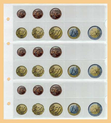 10x KOBRA-Euro-Münzenblatt Nr. FE24 von KOBRA