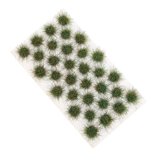 KOCKSHION 1 Satz Kunstrasen Miniaturgras Grasbüschel Miniatur Simulationsgras-Miniatur statisches Grasmodellgras kleine Grasbüschel Miniaturen Gras Plastik Green von KOCKSHION