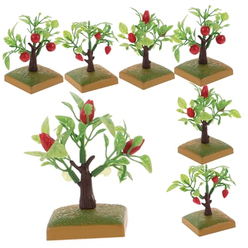 KOCKSHION 10 Stück Miniaturbaum Künstliche Modellbäume für Sandtisch Dekoration DIY Mini Landschaftszubehör Realistische Miniaturbäume für Garten und Architektur von KOCKSHION