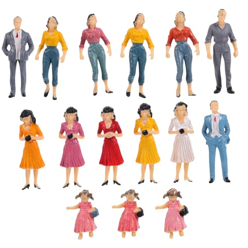 KOCKSHION Realistische Figuren in 15 Stück Bemalte Menschenfiguren Für Modelleisenbahnen Und Architekturmodelle Zufällige Farbauswahl KOCKSHION Realistische Figuren in 15 Stück Bemalte Menschenfiguren Für Modelleisenbahnen Und Architekturmodelle Zufällige Farbauswahl von KOCKSHION