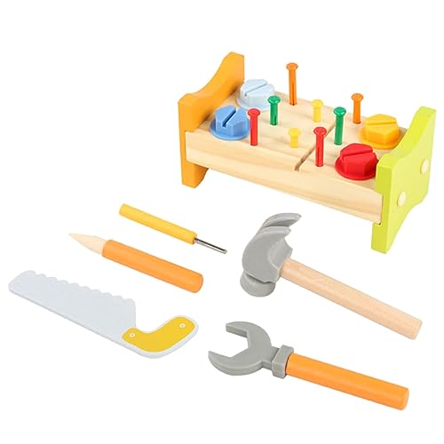 KOCKSHION 1Satz Lernspielzeug für Kleinkinder Holz Poching Peg Workbench mit Hammer Pädagogisches für Sicher Langlebig Fördert Motorische Fähigkeiten Kreativität KOCKSHION 1Satz Lernspielzeug für Kleinkinder Holz Poching Peg Workbench mit Hammer Pädagogisches für Sicher Langlebig Fördert Motorische Fähigkeiten Kreativität von KOCKSHION