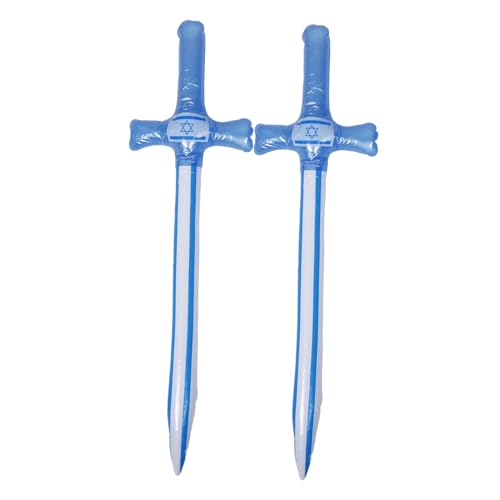 KOCKSHION 2 Stück Aufblasbare Säbel PVC für Feste für Themenpartys Cosplay und Bühnenaufführungen für Hanukkah und Geburtstagsfeiern KOCKSHION 2 Stück Aufblasbare Säbel PVC für Feste für Themenpartys Cosplay und Bühnenaufführungen für Hanukkah und Geburtstagsfeiern von KOCKSHION