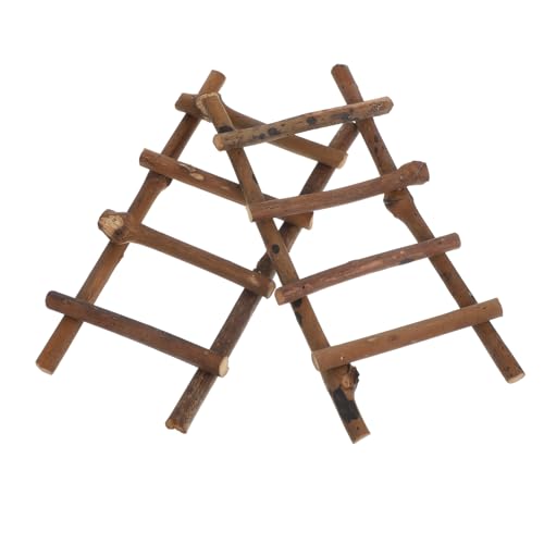 KOCKSHION 2 Stück Rattanleiter Dekoratives Gartenornament für Puppenhäuser und Mikro Landschaften Leicht für DIY Dekorationen und Fotografie von KOCKSHION