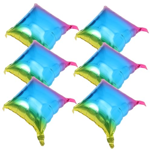 KOCKSHION 6 Stück Teiliges Gradient Ballons Aluminium Folienballons für Geburtstagsfeiern Quadratisches Design Vielseitige Dekorationsoptionen und Auffällige Farbverläufe für Verschiedene KOCKSHION 6 Stück Teiliges Gradient Ballons Aluminium Folienballons für Geburtstagsfeiern Quadratisches Design Vielseitige Dekorationsoptionen und Auffällige Farbverläufe für Verschiedene von KOCKSHION