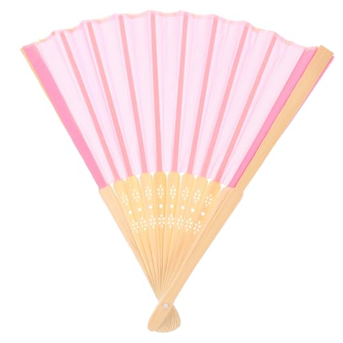 KOCKSHION Faltbarer Handfächer aus Stoff Rosa für Hochzeiten Tanzaufführungen Chinesischer Stil Leicht und Praktisch für und Tanzaccessoires KOCKSHION Faltbarer Handfächer aus Stoff Rosa für Hochzeiten Tanzaufführungen Chinesischer Stil Leicht und Praktisch für und Tanzaccessoires von KOCKSHION