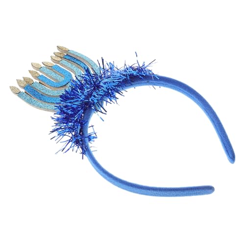 KOCKSHION Haarband für Hanukkah Dekorative Kopfbedeckung für Feiertagsfeiern und Foto Props Design für Jung und Alt für Jüdische Festlichkeiten und Familienfeiern KOCKSHION Haarband für Hanukkah Dekorative Kopfbedeckung für Feiertagsfeiern und Foto Props Design für Jung und Alt für Jüdische Festlichkeiten und Familienfeiern von KOCKSHION
