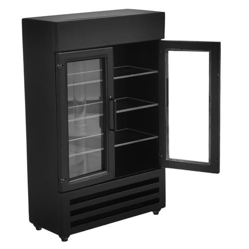 KOCKSHION Miniatur Kühlschrank Modell Robuste und Süße Miniaturappliance für Puppenhäuser und Dekoration für DIY Mikro Landschaften und Miniatur Szenen Schwarz KOCKSHION Miniatur Kühlschrank Modell Robuste und Süße Miniaturappliance für Puppenhäuser und Dekoration für DIY Mikro Landschaften und Miniatur Szenen Schwarz von KOCKSHION