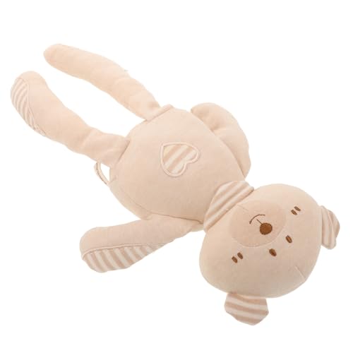 KOCKSHION Plüschspielzeug Babykuscheltiere für Neugeborene Stofftiere für Babys Babyspielzeug Baumwollspielzeug Kuschelhasen für Babys organische Kuscheltiere Baumwolle Beige von KOCKSHION