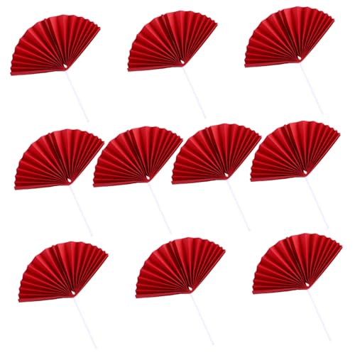 KOCKSHION Teiliges Dekorative Fächer Cake Toppers Rot Kreative Kuchendekoration für Geburtstagsfeiern Sicher und Farbenfroh für Unvergessliche Fotos und Spaß KOCKSHION Teiliges Dekorative Fächer Cake Toppers Rot Kreative Kuchendekoration für Geburtstagsfeiern Sicher und Farbenfroh für Unvergessliche Fotos und Spaß von KOCKSHION