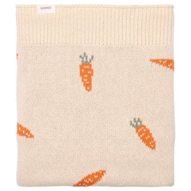 koeka Kinderdecke I carrot a lot milky 100 x 140 cm von koeka