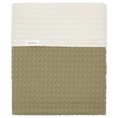 koeka Kinderdecke cotton Fleece Amsterdam moss 100 x 150 cm von koeka