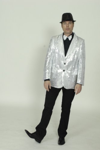 KÖRNER Festartikelimport GmbH Pailletten-Jacket, Silber, Größe 54-56 KÖRNER Festartikelimport GmbH Pailletten-Jacket, Silber, Größe 54-56 von KÖRNER Festartikelimport GmbH