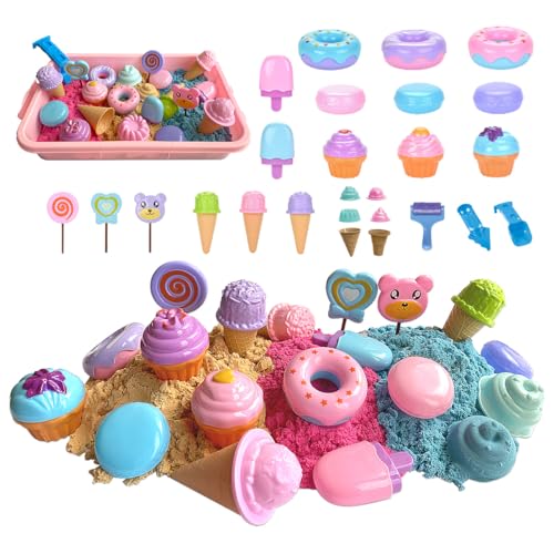 Magic Sand Sandbox Set, Spielsand Sandspielzeug mit 1.5KG Weich Magic Toy Sand und Sandkasten mit Deckel, Kuchen Modelle & Werkzeuge, Sensorische Spielzeug für Kind ab 3 4 5 6 7 8 9 Magic Sand Sandbox Set, Spielsand Sandspielzeug mit 1.5KG Weich Magic Toy Sand und Sandkasten mit Deckel, Kuchen Modelle & Werkzeuge, Sensorische Spielzeug für Kind ab 3 4 5 6 7 8 9 von KOESMG