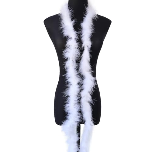 1 x 2 m Federboa Truthahnfedern Boa, flauschige Plüschfederboa, Federstola, Federschal, Federgirlande für Weihnachtsbaum, Hochzeit, Basteln, Burlesque, Karnevalsparty, 20er Jahre Kostüm Dekoration 1 x 2 m Federboa Truthahnfedern Boa, flauschige Plüschfederboa, Federstola, Federschal, Federgirlande für Weihnachtsbaum, Hochzeit, Basteln, Burlesque, Karnevalsparty, 20er Jahre Kostüm Dekoration von KOGMMYSEVP