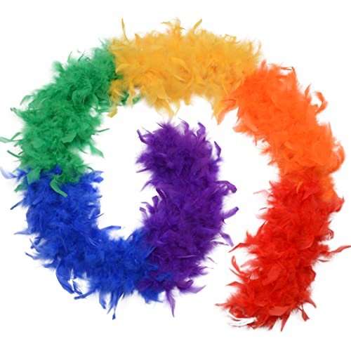 183 cm lange Federboa für Damen, Erwachsene, Türkei-Boas für Party-Kostüm, Regenbogen 183 cm lange Federboa für Damen, Erwachsene, Türkei-Boas für Party-Kostüm, Regenbogen von KOGMMYSEVP