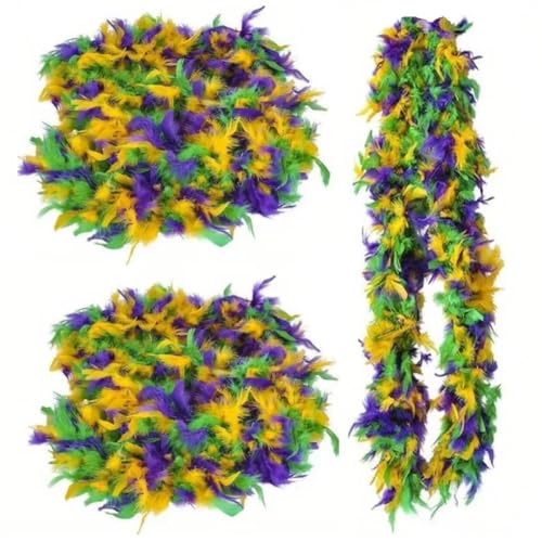 3 Stück/Set Mardi Gras Feder Truthahn Federn Boa für DIY Handwerk Karneval Party Tanzen Halloween Weihnachten Karneval Dekoration 3 Stück/Set Mardi Gras Feder Truthahn Federn Boa für DIY Handwerk Karneval Party Tanzen Halloween Weihnachten Karneval Dekoration von KOGMMYSEVP