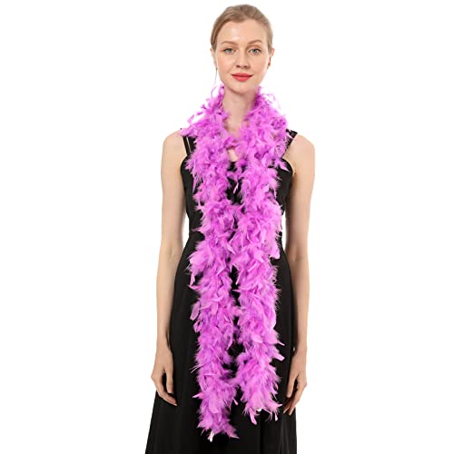 40 g, 183 cm lang, Truthahn-Federboa, Tanzen, Hochzeit, Basteln, Party, Verkleidung, Halloween-Kostüm-Dekoration 40 g, 183 cm lang, Truthahn-Federboa, Tanzen, Hochzeit, Basteln, Party, Verkleidung, Halloween-Kostüm-Dekoration von KOGMMYSEVP