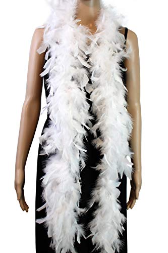 40 g, 183 cm lang, Truthahn-Federboa, Tanzen, Hochzeit, Basteln, Party, Verkleidung, Halloween-Kostüm-Dekoration 40 g, 183 cm lang, Truthahn-Federboa, Tanzen, Hochzeit, Basteln, Party, Verkleidung, Halloween-Kostüm-Dekoration von KOGMMYSEVP