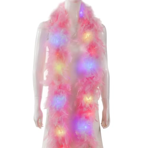 45 g weiße Federboa, 2 Yards Truthahnboa-Federn für Partys, Weihnachten, Hochzeiten, Kostüme, Konzerte, Haustiere und Heimdekoration (45 g weiß) von KOGMMYSEVP