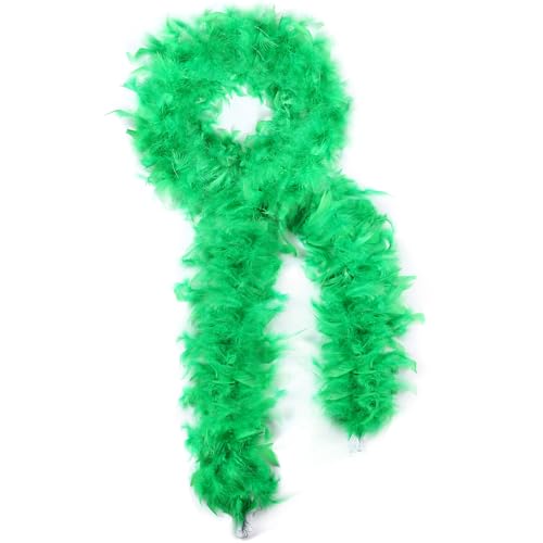 45 g weiße Federboa, 2 Yards Truthahnboa-Federn für Partys, Weihnachten, Hochzeiten, Kostüme, Konzerte, Haustiere und Heimdekoration (45 g weiß) von KOGMMYSEVP