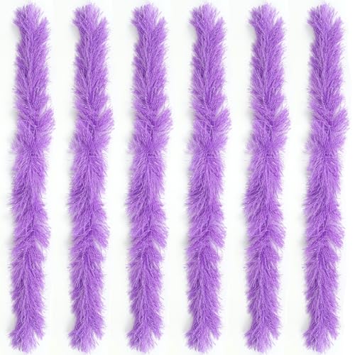 6 Stück Federboas Rose Rot Künstliche Flauschige Boas Dekoration Verkleidung für Frauen Verkleidung für Mädchen Verkleiden Tanzen Hochzeit Party Cosplay Halloween (Rosa) von KOGMMYSEVP