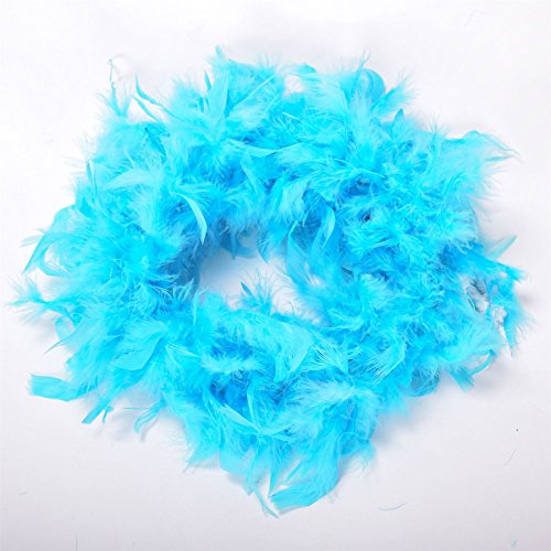 60 g dicke, weiße Boa, 2 m lang, Junggesellinnenabschied, Zubehör, Kostümparty, Cosplay, 1920er-Jahre, Burlesque-Feder-Schal, Einheitsgröße von KOGMMYSEVP