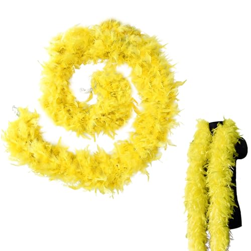 Bunte Federboas, 2 m, natürliche Truthahn-Federboa für Damen, Mädchen, 80 g, flauschige Boa-Feder für Kostüm, Zuhause, Tanzparty, Hochzeit, Halloween, Cosplay, Kostümdekoration Bunte Federboas, 2 m, natürliche Truthahn-Federboa für Damen, Mädchen, 80 g, flauschige Boa-Feder für Kostüm, Zuhause, Tanzparty, Hochzeit, Halloween, Cosplay, Kostümdekoration von KOGMMYSEVP