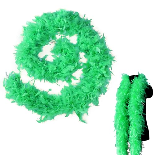 Bunte Federboas, 2 m, natürliche Truthahn-Federboa für Damen, Mädchen, 80 g, flauschige Boa-Feder für Kostüm, Zuhause, Tanzparty, Hochzeit, Halloween, Cosplay, Kostümdekoration Bunte Federboas, 2 m, natürliche Truthahn-Federboa für Damen, Mädchen, 80 g, flauschige Boa-Feder für Kostüm, Zuhause, Tanzparty, Hochzeit, Halloween, Cosplay, Kostümdekoration von KOGMMYSEVP