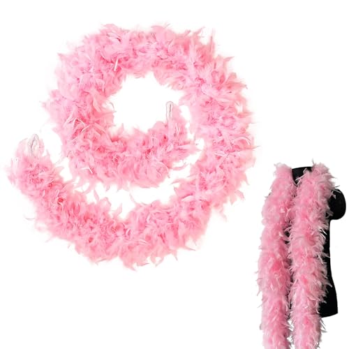 Bunte Federboas, 2 m, natürliche Truthahn-Federboa für Damen, Mädchen, 80 g, flauschige Boa-Feder für Kostüm, Zuhause, Tanzparty, Hochzeit, Halloween, Cosplay, Kostümdekoration Bunte Federboas, 2 m, natürliche Truthahn-Federboa für Damen, Mädchen, 80 g, flauschige Boa-Feder für Kostüm, Zuhause, Tanzparty, Hochzeit, Halloween, Cosplay, Kostümdekoration von KOGMMYSEVP