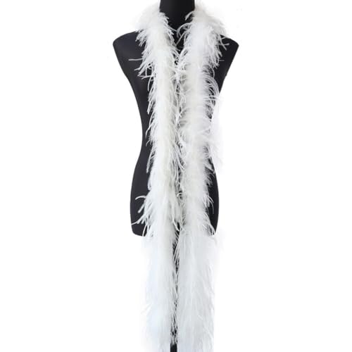 Federboa, Federschal, Truthahnfedern, einfarbig, flauschige Girlande für Tanzen, Hochzeit, Party, Cosplay, Halloween, Hochzeit, Heimdekoration, 2 m Federboa, Federschal, Truthahnfedern, einfarbig, flauschige Girlande für Tanzen, Hochzeit, Party, Cosplay, Halloween, Hochzeit, Heimdekoration, 2 m von KOGMMYSEVP