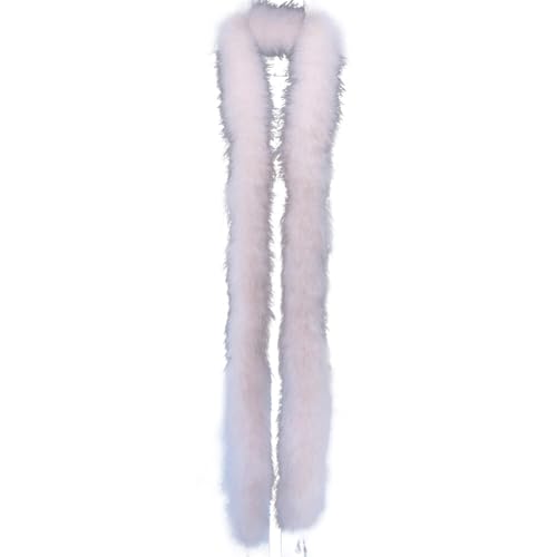 Federboa für Damen, flauschige Federboa, Basteln, 2 m, Weihnachtsboa, Truthahn-Federboa für Bastelarbeiten, Hochzeit, Party, Weihnachtsbaumdekoration, 50 g von KOGMMYSEVP