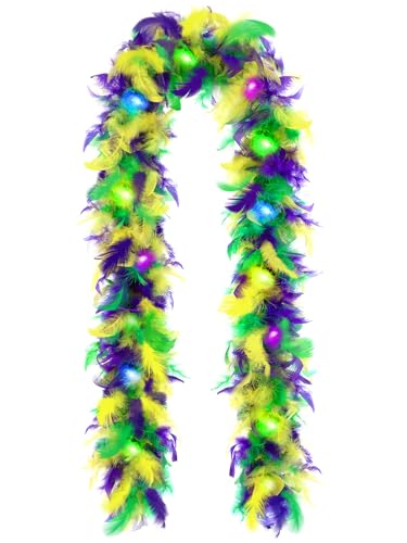 Federboa für Party, Karneval, Halloween, Kostüm, Weihnachtsbaum und Heimdekoration, 1,8 m Federboa für Party, Karneval, Halloween, Kostüm, Weihnachtsbaum und Heimdekoration, 1,8 m von KOGMMYSEVP