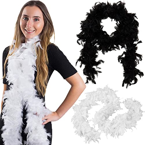 Federboas, 2 Stück, Boas, Party-Kostüm-Zubehör, 183 cm lang Federboas, 2 Stück, Boas, Party-Kostüm-Zubehör, 183 cm lang von KOGMMYSEVP